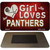 This Girl Loves Her Panthers Novelty Metal Magnet M-8449