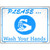 Please Wash Your Hands Novelty Metal Parking Sign P-2825