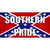 Southern Pride Confederate Novelty Metal License Plate Tag