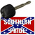 Southern Pride Confederate Novelty Metal Key Chain KC-13578