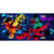 Blue Splatter Oil Rubbed Metal Novelty License Plate