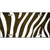 Brown White Zebra Oil Rubbed Metal Novelty License Plate