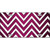 Pink White Chevron Oil Rubbed Metal Novelty License Plate