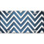 Light Blue White Chevron Oil Rubbed Metal Novelty License Plate