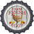 Farm Fresh Eggs Novelty Metal Bottle Cap Sign BC-1150