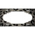 Tan Black Cheetah Scallop Oil Rubbed Metal Novelty License Plate
