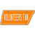 Volunteers Fan Novelty Metal Tennessee License Plate Tag TN-019