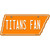 Titans Fan Novelty Metal Tennessee License Plate Tag TN-027
