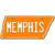 Memphis Novelty Metal Tennessee License Plate Tag TN-040