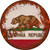 California Rusty Stamped Novelty Metal Circular Sign C-1170