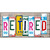 Retired License Plate Art Wood Metal Novelty License Plate