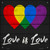 Love is Love Novelty Metal Square Sign