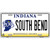 South Bend Indiana Novelty Metal License Plate