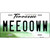 Meeooww Tennessee Novelty Metal License Plate