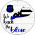 Kentucky Back The Blue Novelty Circular Sign C-1246