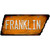 Franklin Novelty Rusty Effect Metal Tennessee License Plate Tag TN-146