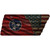 Tennessee American Flag Novelty Corrugated Effect Metal Tennessee License Plate Tag TN-297