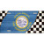 South Dakota Racing Flag Novelty Metal License Plate Tag