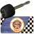 Minnesota Racing Flag Novelty Metal Key Chain KC-13708