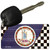 Virginia Racing Flag Novelty Metal Key Chain KC-13731