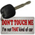 Dont Touch Me Novelty Metal Key Chain KC-13741