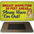 Breast Inspection Ahead Novelty Metal Magnet M-13656