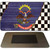 North Dakota Racing Flag Novelty Metal Magnet M-13719