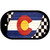 Colorado Racing Flag Novelty Metal Dog Tag Necklace DT-13691