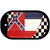 Mississippi Racing Flag Novelty Metal Dog Tag Necklace DT-13709