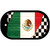Mexico Racing Flag Novelty Metal Dog Tag Necklace DT-13738