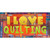 I Love Quilting Novelty Metal License Plate
