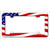 Waving American Flag Novelty Metal License Plate Frame LPF-019