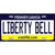 Liberty Bell Pennsylvania State Novelty Metal License Plate