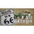 Route Sixty Six Novelty Metal License Plate Tag