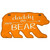 Daddy Arrow Orange Novelty Metal Bear Tag BR-039