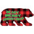 Beary Merry Christmas Red Novelty Metal Bear Tag BR-070