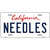 Needles California Novelty Metal License Plate