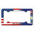 Michigan|American Flag Novelty Metal License Plate Frame LPF-461