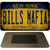 Bills Mafia New York Yellow Rusty Novelty Metal Magnet