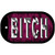 Bitch Pink Novelty Metal Dog Tag Necklace