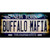 Buffalo Mafia NY Blue Rusty Novelty Metal License Plate Tag