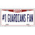 Number 1 Guardians Fan Ohio Novelty Metal License Plate Tag