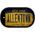 Allentown NY Yellow Rusty Novelty Metal Dog Tag Necklace