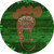 Bigfoot Hunter Footprint Novelty Metal Circular Sign