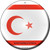 Northern Cyprus  Novelty Metal Circular Sign C-375