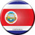 Costa Rica  Novelty Metal Circular Sign C-242