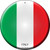 Italy  Novelty Metal Circular Sign C-306