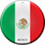 Mexico  Novelty Metal Circular Sign C-351