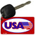 USA Novelty Aluminum Key Chain KC-2802