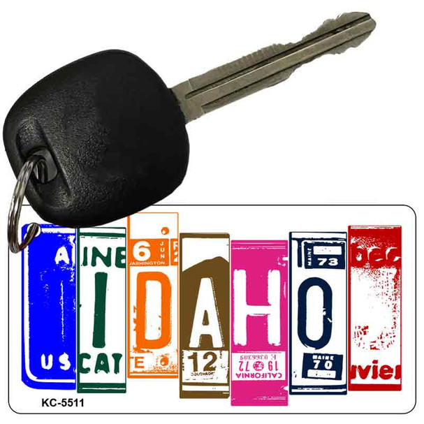 Idaho License Plate Tag Art Metal Novelty Aluminum Key Chain KC-5511